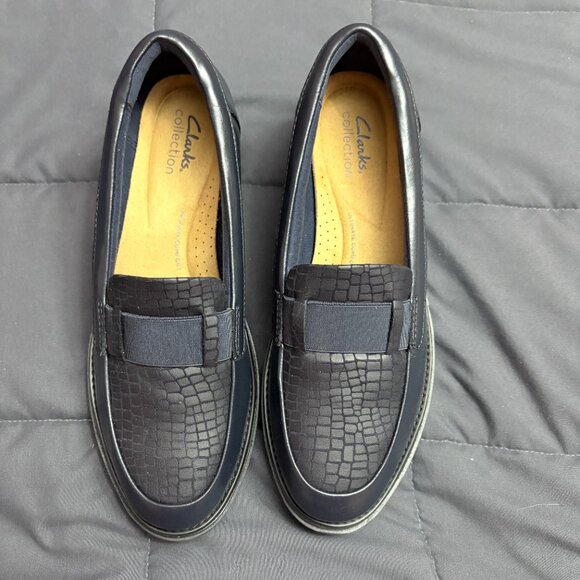 Clarks Collection Leather Loafers "Sharon Pace" - Size: 7.5 - NIB - Picture 4 of 16